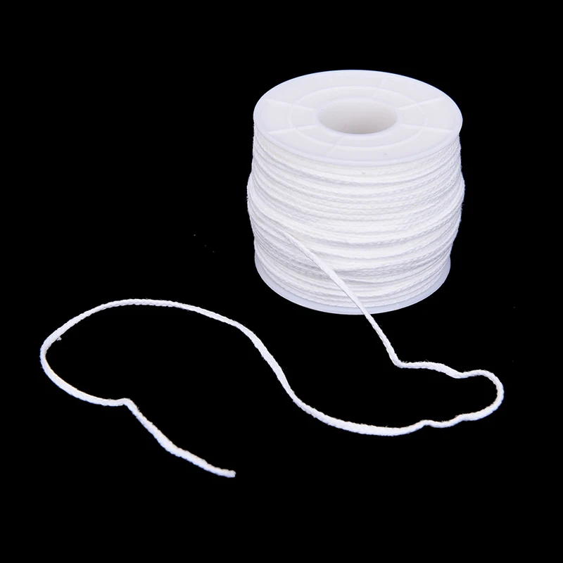 Description Picture 6 of item1Pcs White 61m X 2.5mm Spool Of Cotton Square Braid Candle Wicks Core For Candle Making