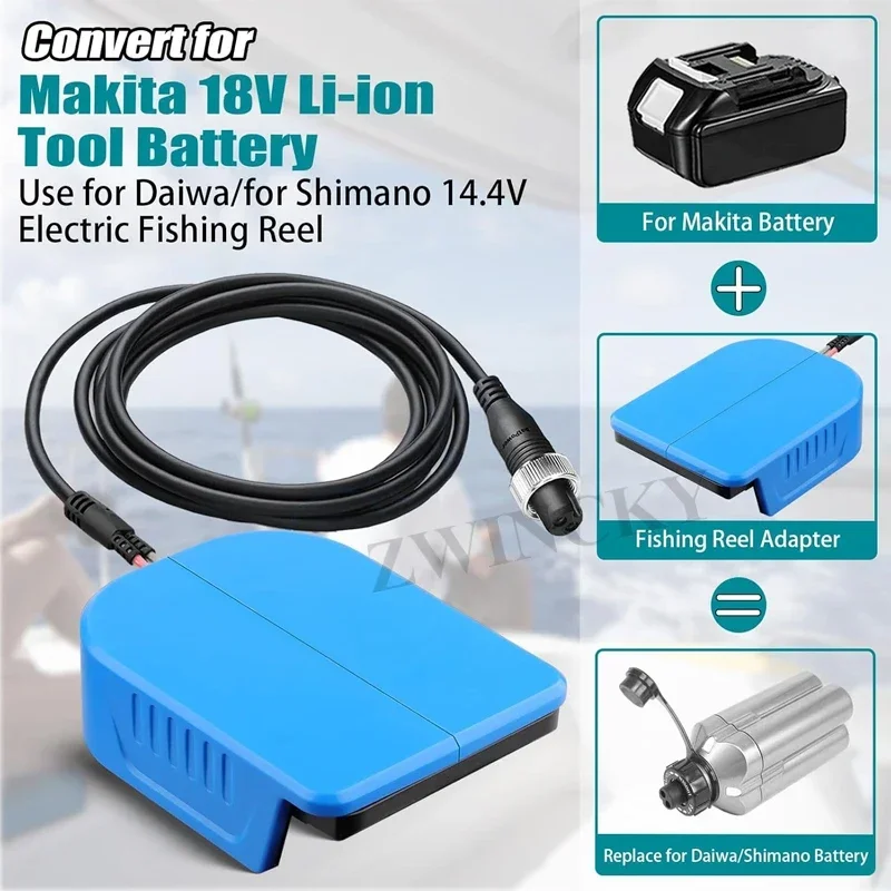 Batteria YDFunHowie Per Mulinello Elettrico Da Pesca 14,8V 9600mAh Con Doppia USB E Custodia