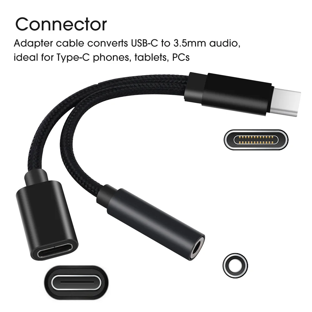 Кабель-переходник с USB Type-C на 3,5 мм Aux Type-c 3 5 Jack | AliExpress