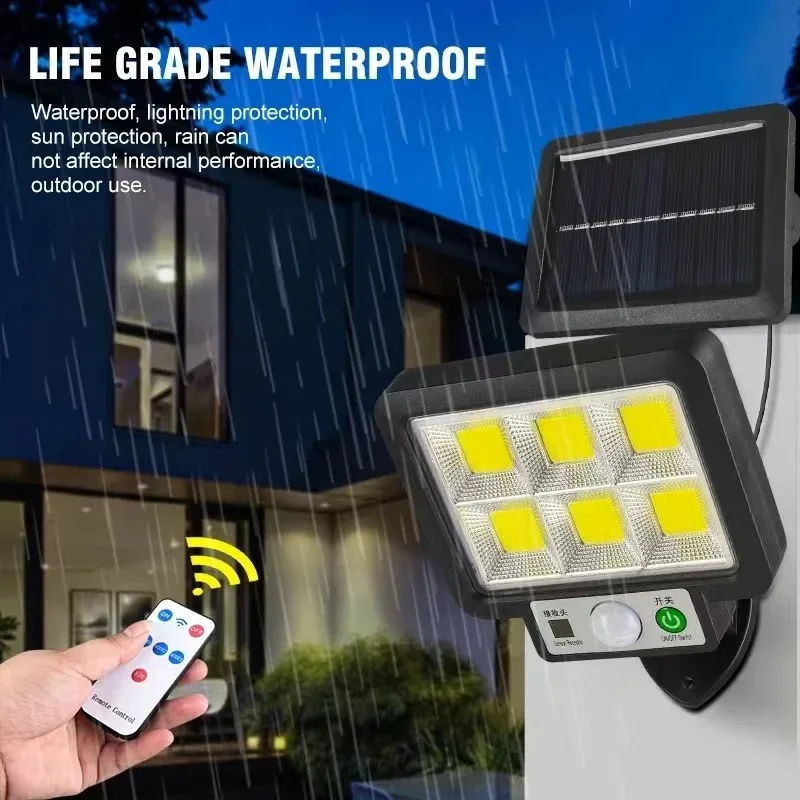 Description Picture 3 of itemLED outdoor Solar Split Wall Lamp Household 3 Mode Waterproof Motion Sensor Lamps Garden Street Lighting For Garage Wall Light