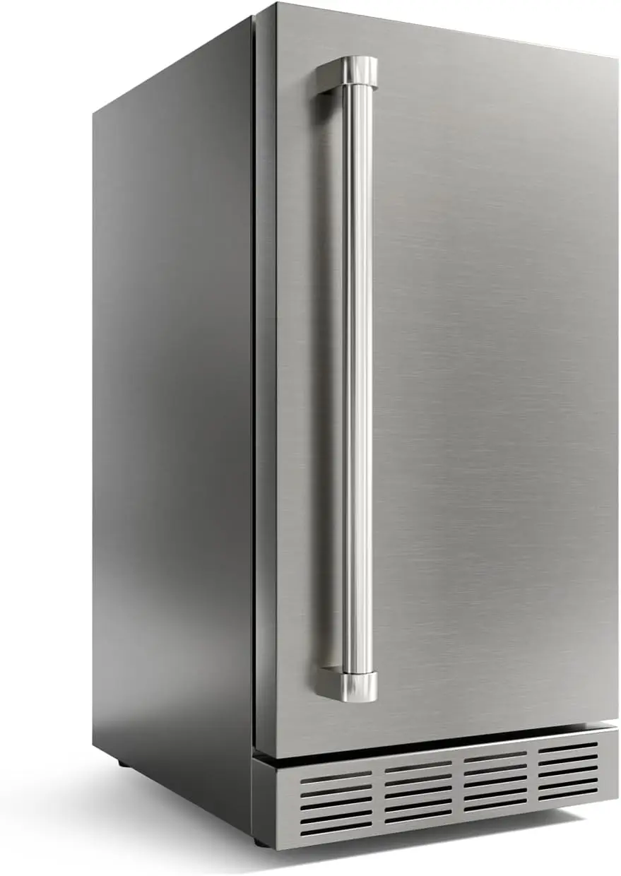 Outdoor Refrigerator, Weather Proof Stainless Steel Beverage Beer Cooler Under Counter Fridge, Indoor/Outdoor Refrigerator with
