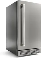 Outdoor Refrigerator, Weather Proof Stainless Steel Beverage Beer Cooler Under Counter Fridge, Indoor/Outdoor Refrigerator with 1