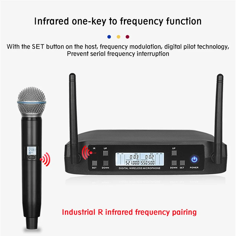 SHURE GLXD4 UHF 510-690MHz 用ワイヤレスマイク