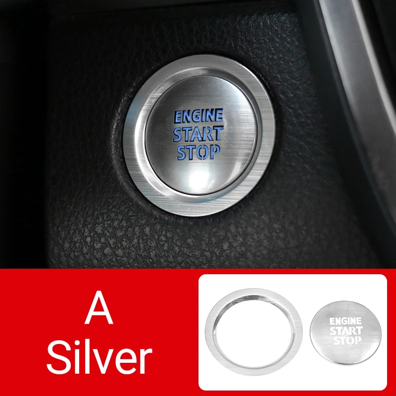 Hybrid Car Engine Start/Stop Button Ring Cover Circle Case