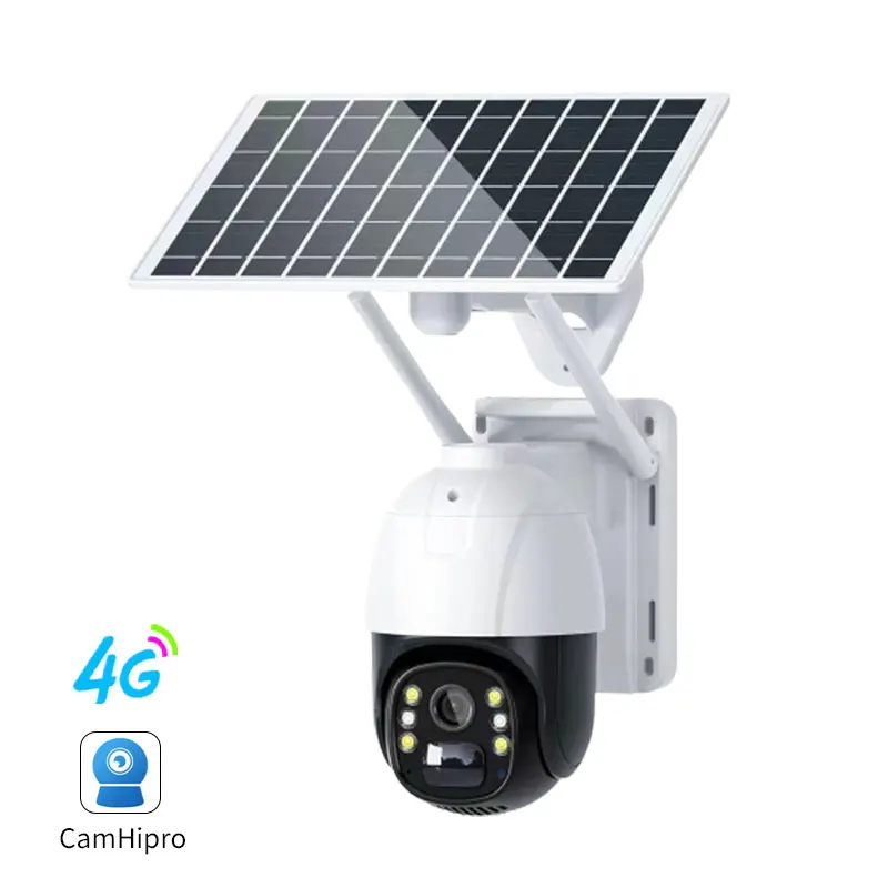 P2P Camhi Pro 2MP HD Solar Power 4G PTZ IP Camera