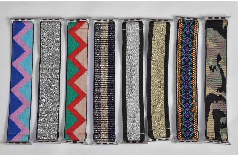 Elastic Scrunchie Strap Band for Apple Watch 7 5 6 4 8mm 40mm 42mm 44mm Women Bracelet for iwatch series 7 6 se 5 4 45mm 41mm