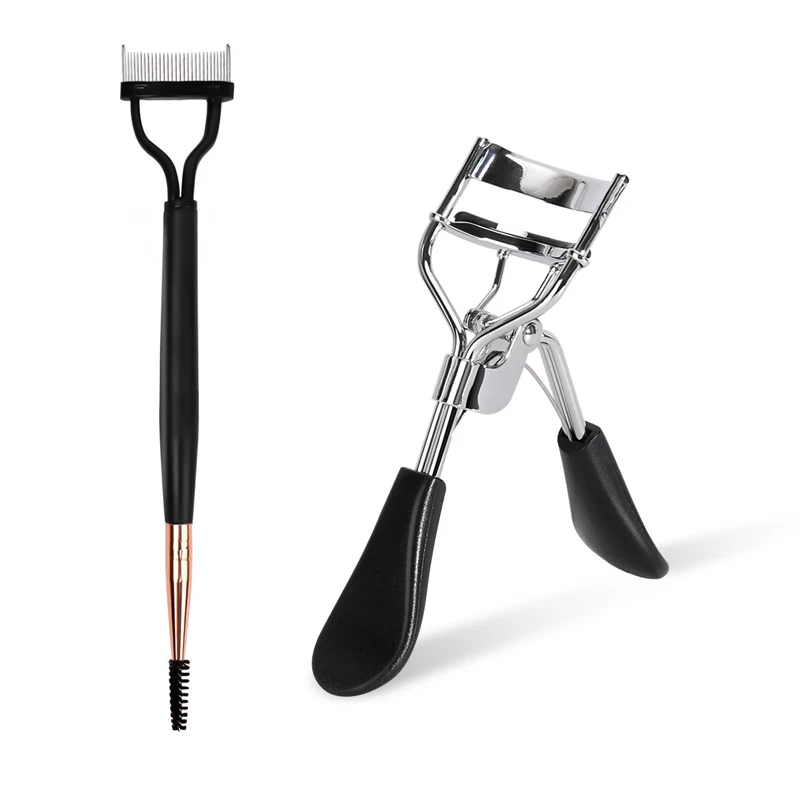 Eyelash Curler Set Metal Serrated Eyelash Splitter Beauty Stainless Steel Brush Comb Mascara Curl Makeup Tool eyelash curler makeup tool set makeup set eyelash accessories eyelashes brush eyelashes brush comb