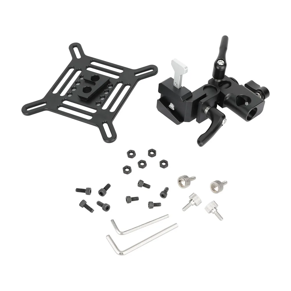 Adjustable VESA Monitor Bracket with with 360° Pan and 5/8" Pole Mount Onto C-S