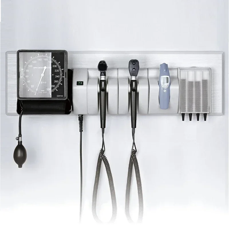 

Hot sale Popular Me dical portable Fiber Optic mini Wall mounted diagnostic set Otoscope / Ophthalmoscope