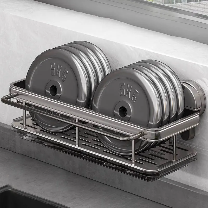 Wall Hanging Corner Rectangular Rack Bathroom Shelf Towel Rack Shelves Wall Shower Shampoo No Drill Shelf Tripod