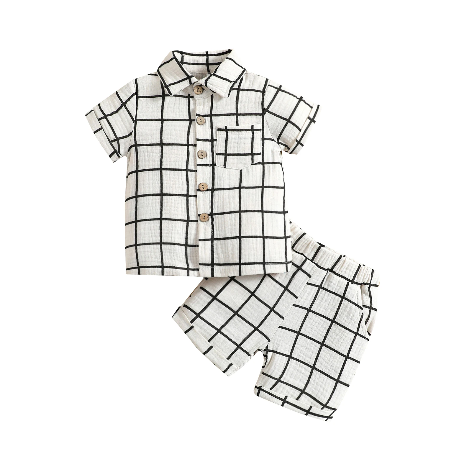  Toddler Baby Boys Checkerboard Plaid Print Short Sleeve Button  Down Shirts and Shorts Set Summer Outfits 0-24 Months (Brown, 0-6 Months):  Clothing, Shoes & Jewelry