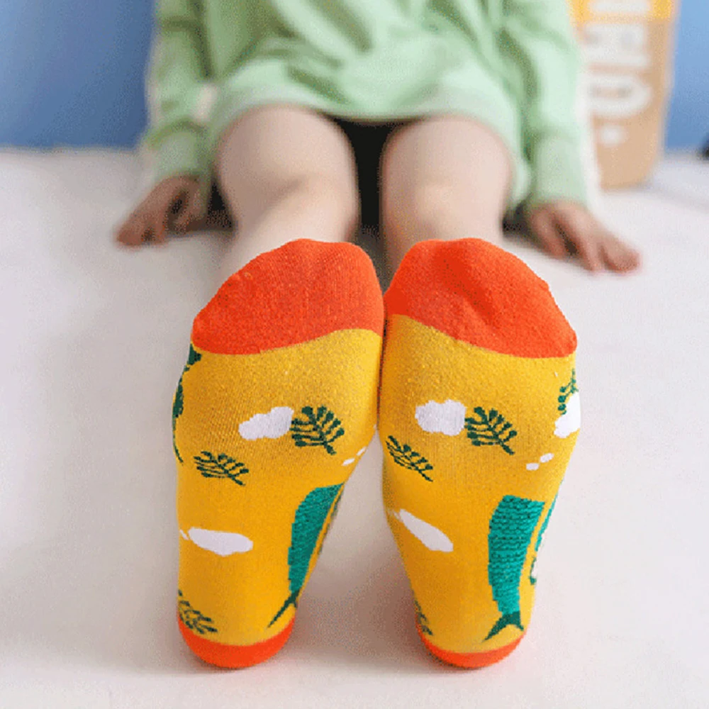 2Pairs Fashion Women Sock Kawaii Cute Sweet Colorful Funny Pattern Trendy Sock Knitting Sport Casual Cotton Unisex Mid Tube Sock