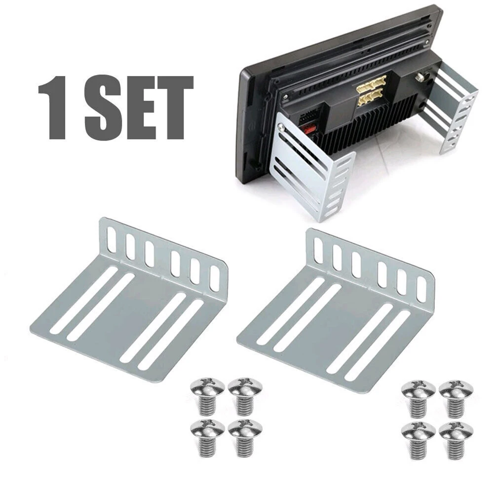 

Car Radio Screws Holder Support Car Radio Frame 2 Bracket 8 Screw 2 Din Car Radio Installation MP5 Mounting Holder Support