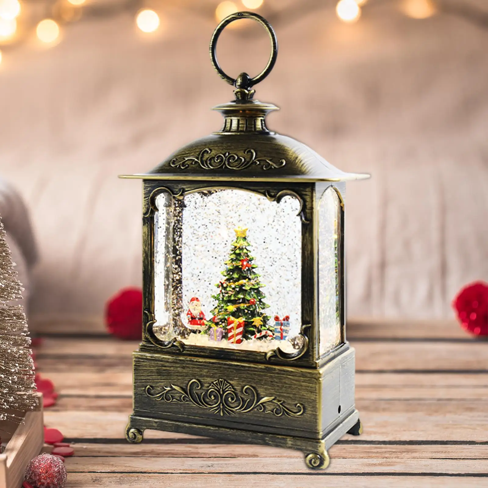 

Christmas Music Box Lantern Creative Musical Box for Desktop Home Decor