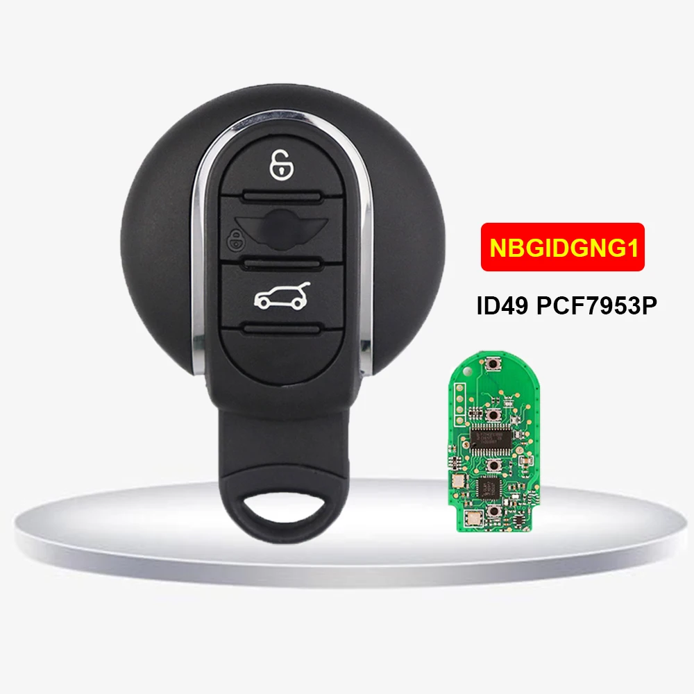 Afstandsbediening Sleutel F55 F56 F57 Clé De Voiture Intelligente Pour Mini Cooper/Clubman Série F (F55/F56) 2014-2018 | 433MHz ID49 | Modèle : NBGIDGNG1 (433Mhz MINI Clubman Countryman Sleutel