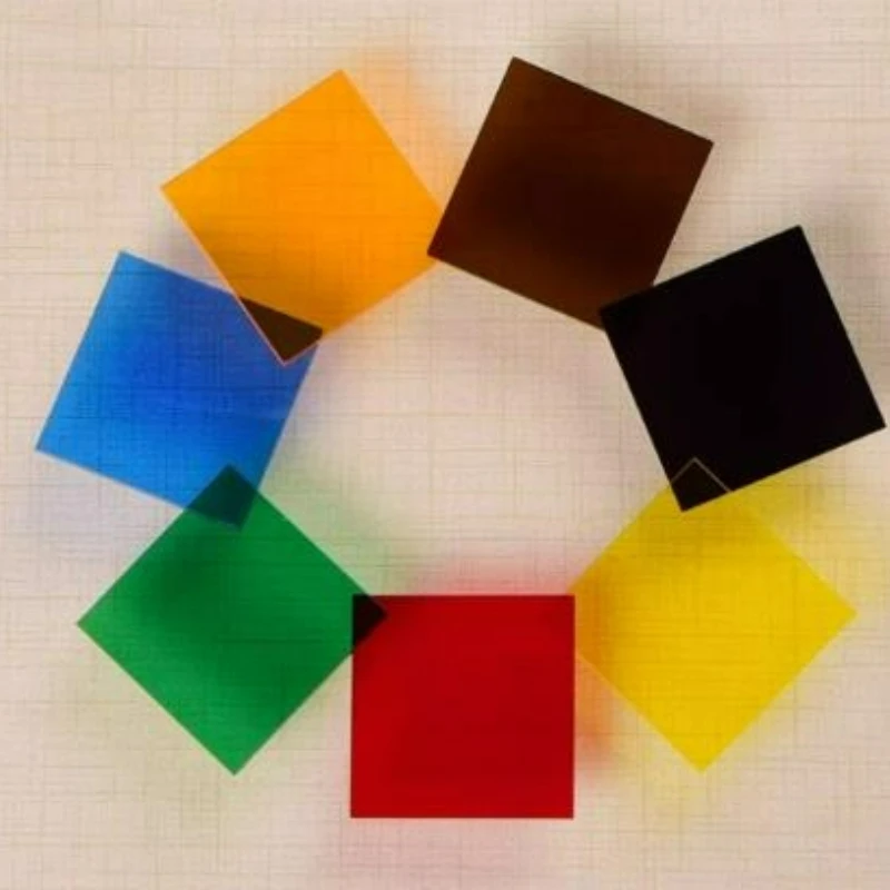 두께 3/5/8/10mm 다채로운 반투명 아크릴 보드 장식 DIY/디스플레이 프로젝트용 100x100mm-400x400mm