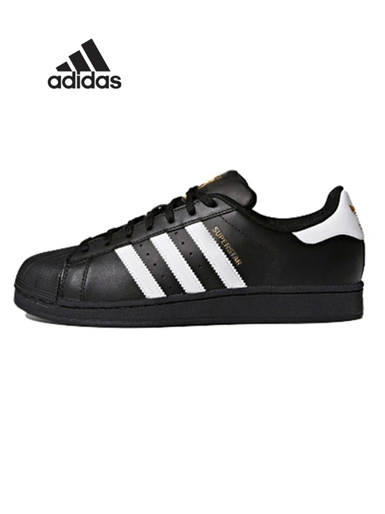 Adidas Superstar Board Shoes Scarpe Da Uomo E Da Donna Clover Black Gold Label Shell Head Sport Coppia Scarpe Da Ginnastica