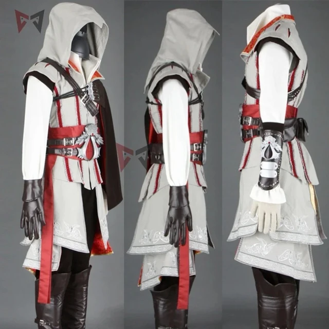 Hot Creed Cosplay Costume Ezio Assasin Connor Sweater Pants Coat