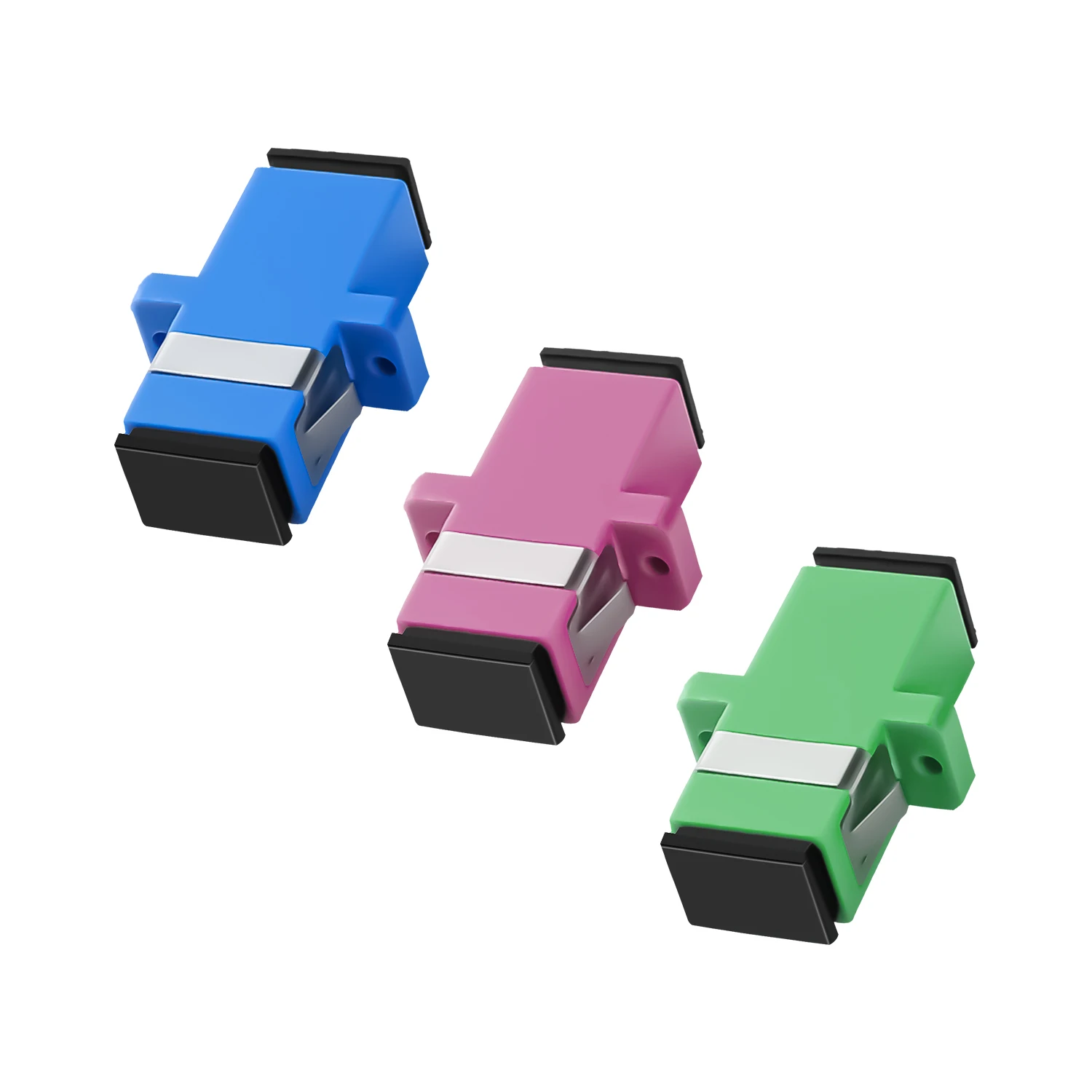 SC to SC UPC/APC/OM4 Couplers Simplex Fiber Optical Adapters Cable Connectors SM Flange FTTH 10 Pcs