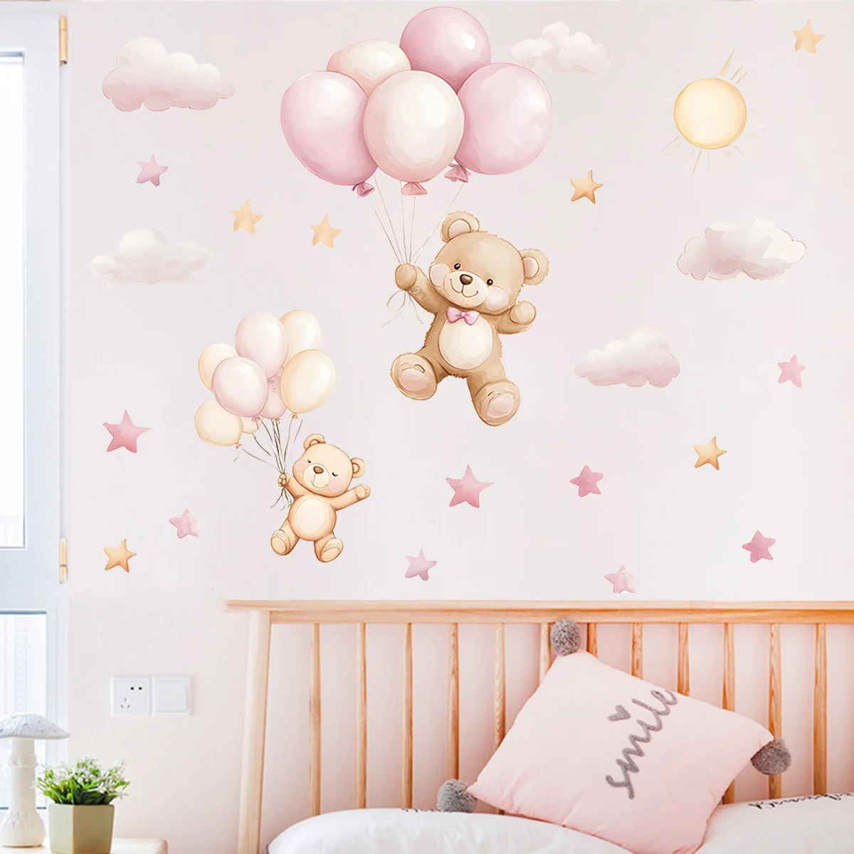1 pz adesivi murali rimovibili in PVC per la camera dei bambini