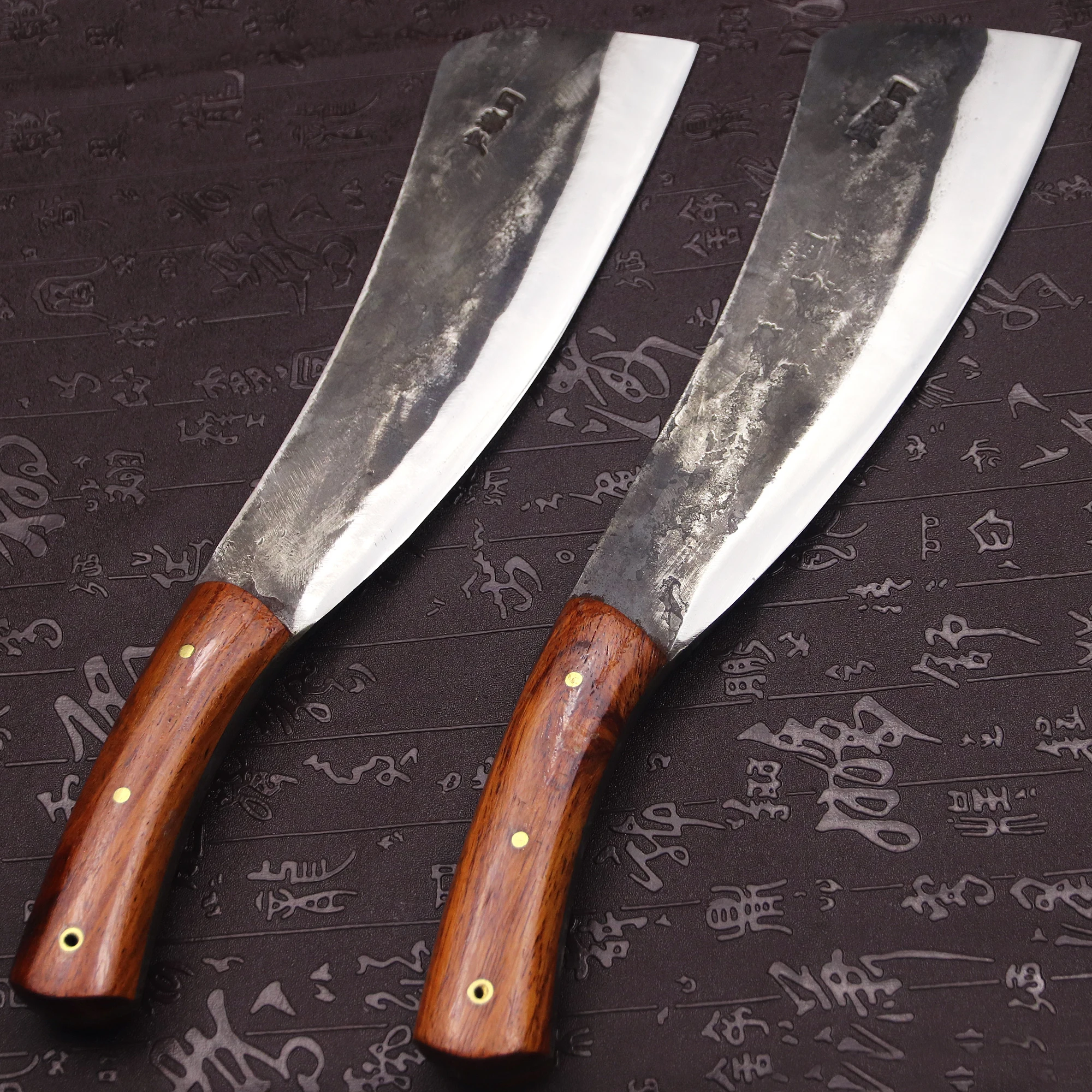 Japanese handmade forged high carbon steel 8mm upgraded and thickened integrated Tang sharp wood cutter, jungle logging knife 4