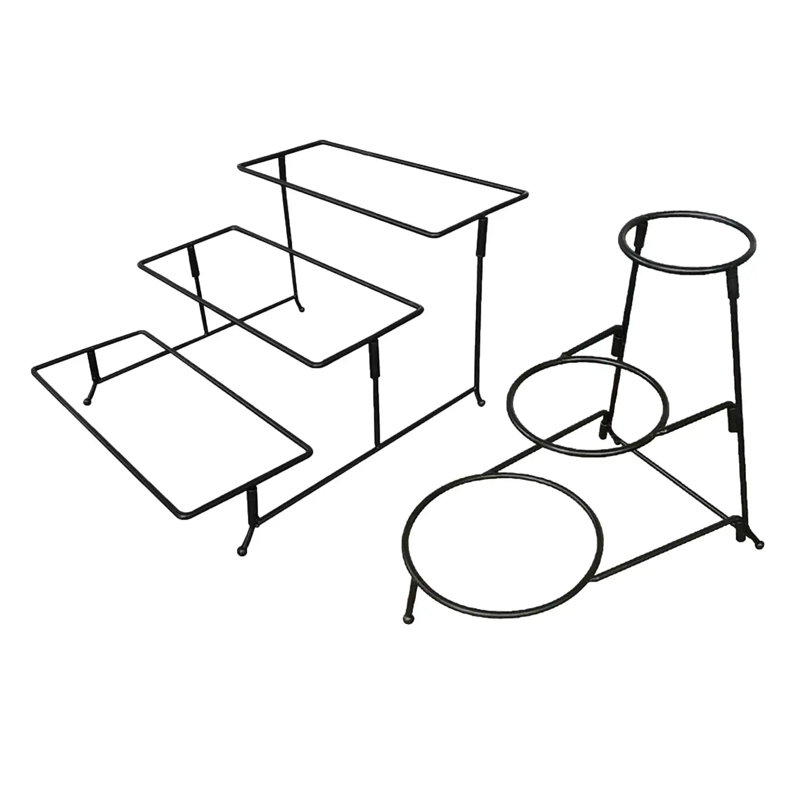 PlatterStandServingTrayRack3LayerDisplayTrayRackDishShelf