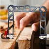 Coping Saw Aluminum Alloy Frame and 12 Replacement Blades Set (Woodworking, Wood Board, Plastic, and Metal Cutting Blade) 2