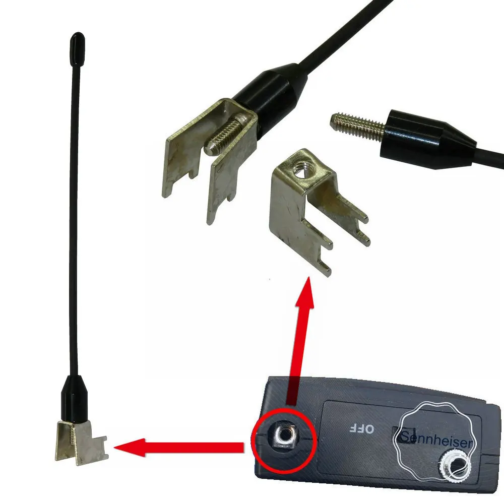 1/2/4/10pcs Beltpack Antenna For Sennheiser SK EK 100 300 500 G1 G2 Body Pack series 430MHz-850Mhz beltpack antenna