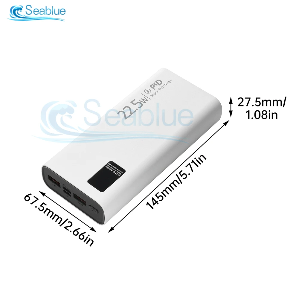 Kit Power Bank fai-da-te a ricarica super veloce da 22,5 W con display digitale in tempo reale Protezione tripla di ricarica rapida bidirezionale di tipo C - immagine 4