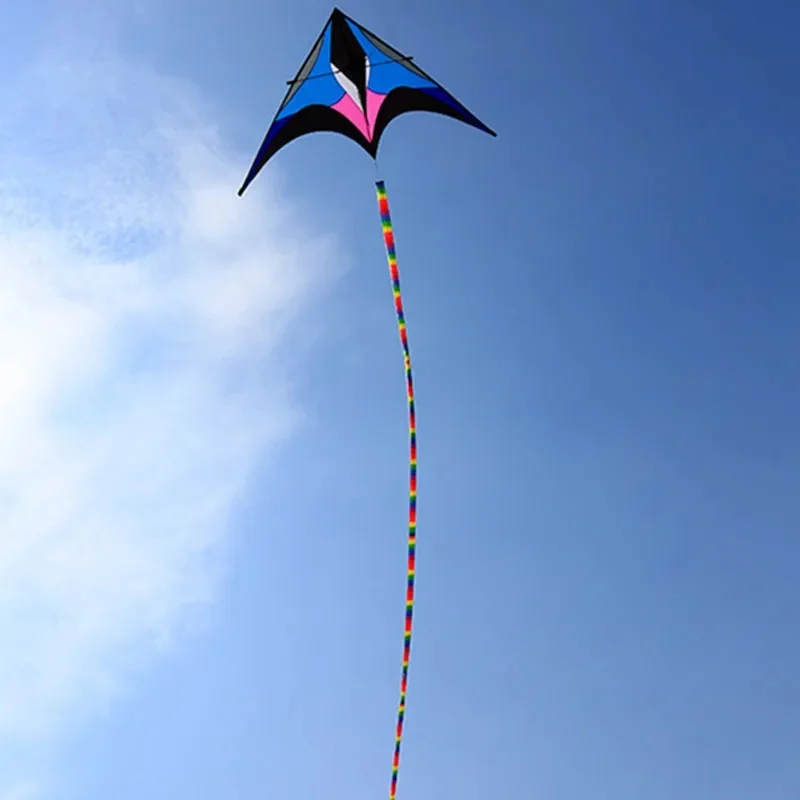 free shipping large kite tails flying kite windsocks kites rainbow tail kite for kids ripstop nylon professional parachute wind