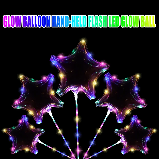 10pcs Tree Star Heart Led Balloon Light Transparent globos led ballon  birthday party decorations kids helium balloons Decor - AliExpress