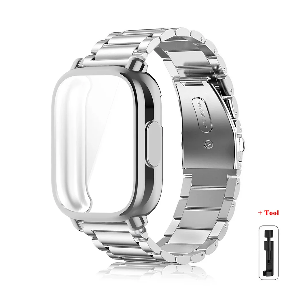 Luxury Metal Strap with TPU Soft Case - Premium Watchband Collection