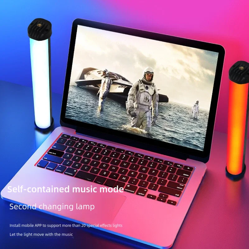 Youtube Shooting RGB lamp Vlog Selfie Portable mini Light Stick RGB Led Fill light Magnetic held led Light for
