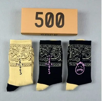 Chaussettes d'équipage en coton motif Cactus Jack pour hommes, lot de 3 avec livraison offerte