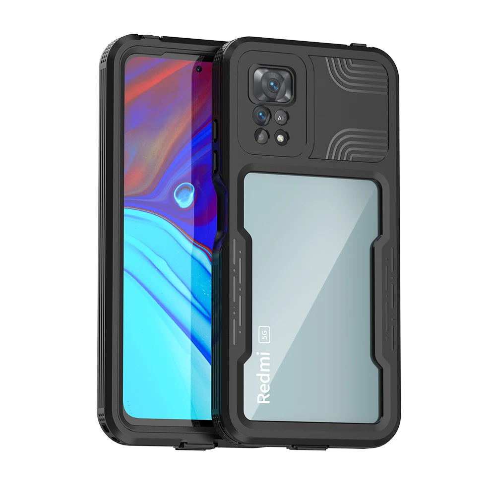 

Swim Run Outdoor Sports IP68 Real Waterproof For Xiaomi Redmi Note 11 Pro Underwater Diving Case For RedMi Note11 Pro CASE Cover