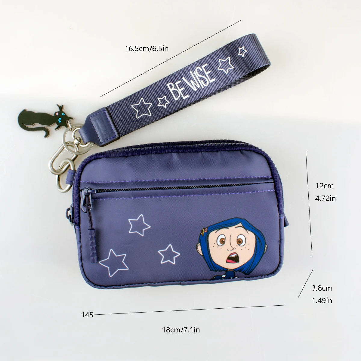 Fashion  Zipper Large Capacity Ladies Clutch Wallet Travel Portable Popular Zipper Coin Purse Phone Wallet