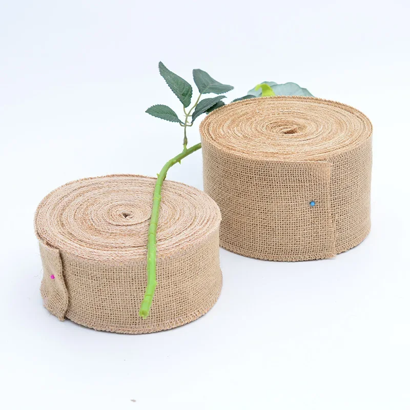 Ribbon Decoration Ribbon Supplies Wrapping Ribbon Lace Trim Ribbon Jute Ribbon 1-10Meters/Roll Natural Jute Burlap Lace Hessian Hemp Ribbon Vintage Rustic Wedding Party Christmas Decor DIY Crafts Gift Packag