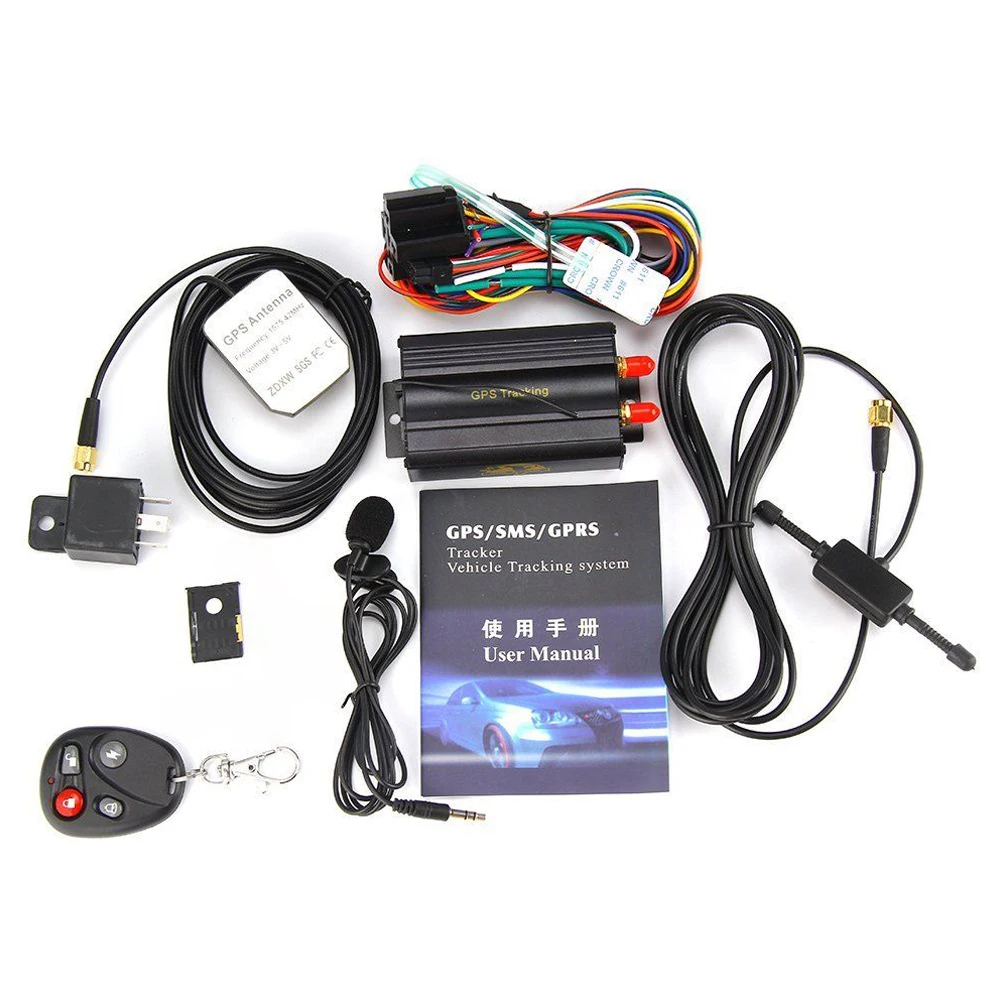 TK103B gps vehicle tracker SMS/GPRS/GSM GPS Vehicle Tracker Locator With Remote Control Anti-theft Car Alarm System SIM900B