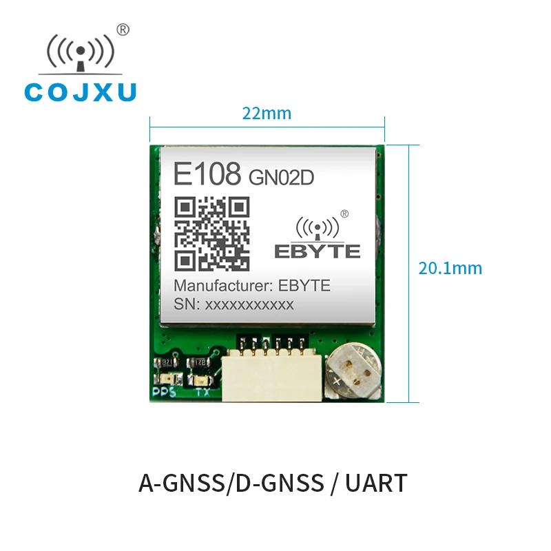 GPS Module E108-GN02D NMEA0183V4.1 10Khz 2.8V GPS BDS GLONASS 6pin DIP Satellite Positioning Module Build-in Antenna Easy Use wireless module