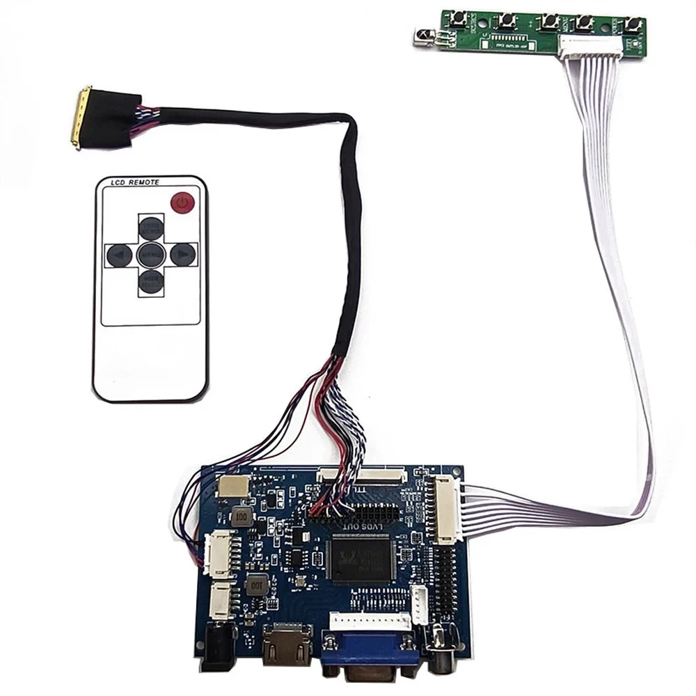 Lcd Led Screen Controller Board Driver Monitor Hdmi e Vga Lvds 40 Pinos Lp156wh4 Lp156at17 B156xw02 Lp156wh2 1366×768 156