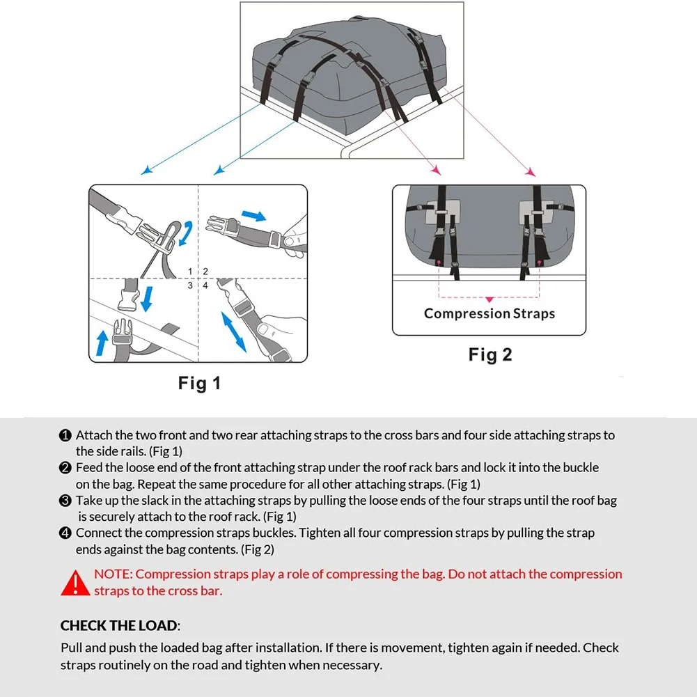 

Cargo Bag Roof Package Car Exterior Accessories 1pc 600D Car Roof Oxford Cloth Universal 109*86*43cm Universal