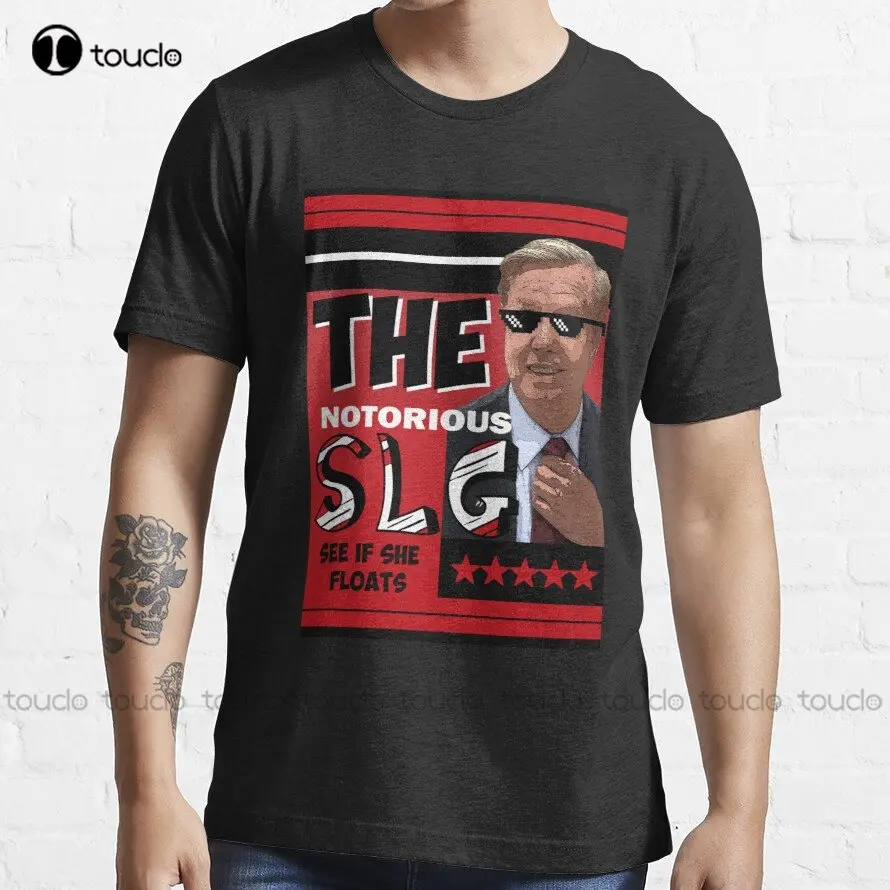 The Notorious Slg Floating Lindsey Pro Trump Shirt Lindsey-Graham T-Shirt Girls Uniform Shirts Make Your Design Pure Cotton New
