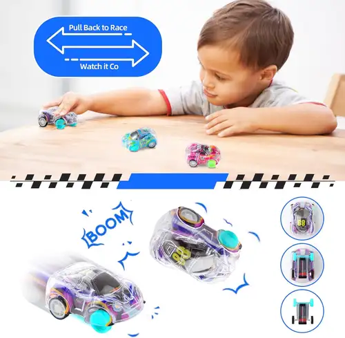 12/100Pcs Mini Pull Back Cars Set Pull Back Racing Vehicles for Kids Toddlers Pinata Fillers Goodie Bag Stuffers for Boys Girls - Image 3