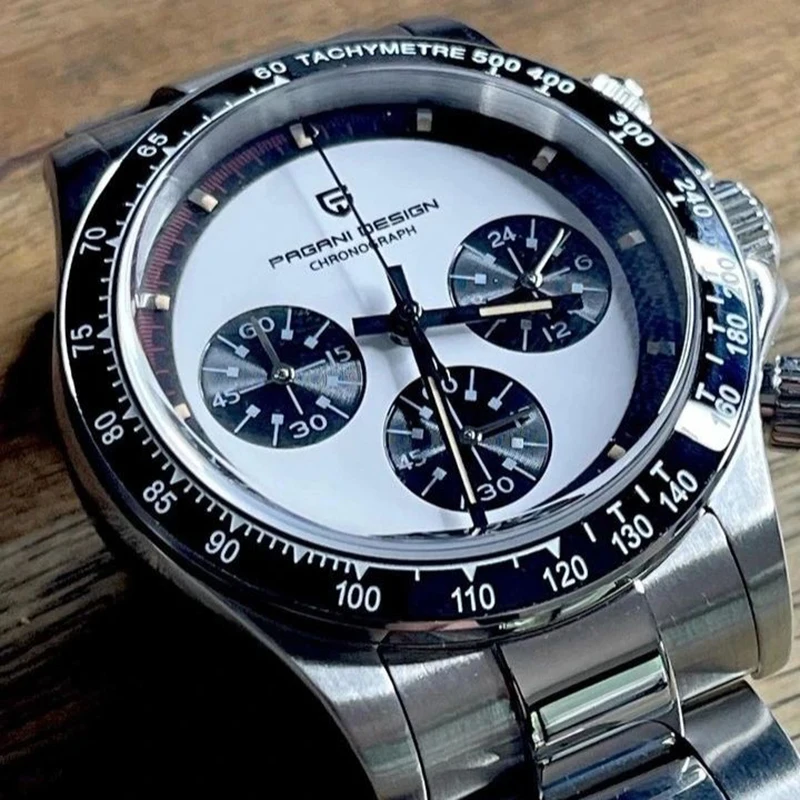 

2023 New PAGANI Design 39mm Men's Sports Quartz Watches Sapphire Stainless Steel 100M Waterproof Luxury Chronograph Reloj Hombre