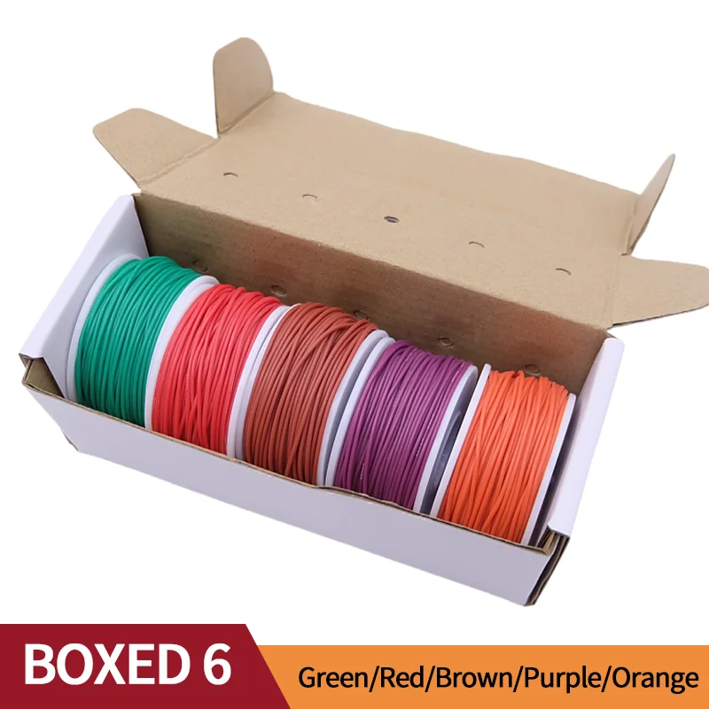 Multicolor Silicone Tinned Copper Flexible Electrical Wire Kit - Soft and Versatile Hook-Up Wires in Various Gauges