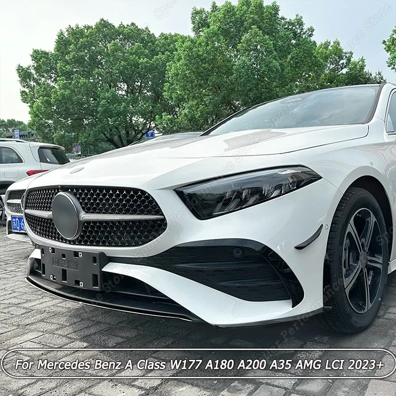 

Сплиттер для переднего бампера автомобиля Mercedes Benz A Class W177 A180 A200 A35 AMG LCI 2023 +