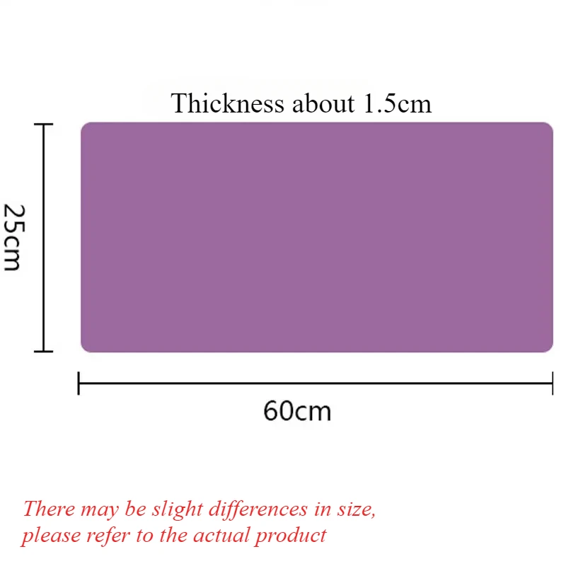 60*25cm Small Yoga Knee Pad Cushion Wrist Hips Hands Yoga Mat Non-Slip Fitness Pad Workout Exercise Gym Plank Support Cushion