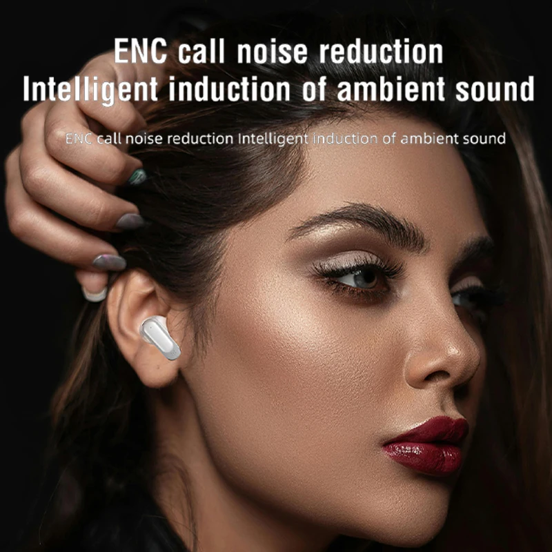 Lenovo Wireless Bluetooth Earphones with Noise Reduction & Touch Control Display