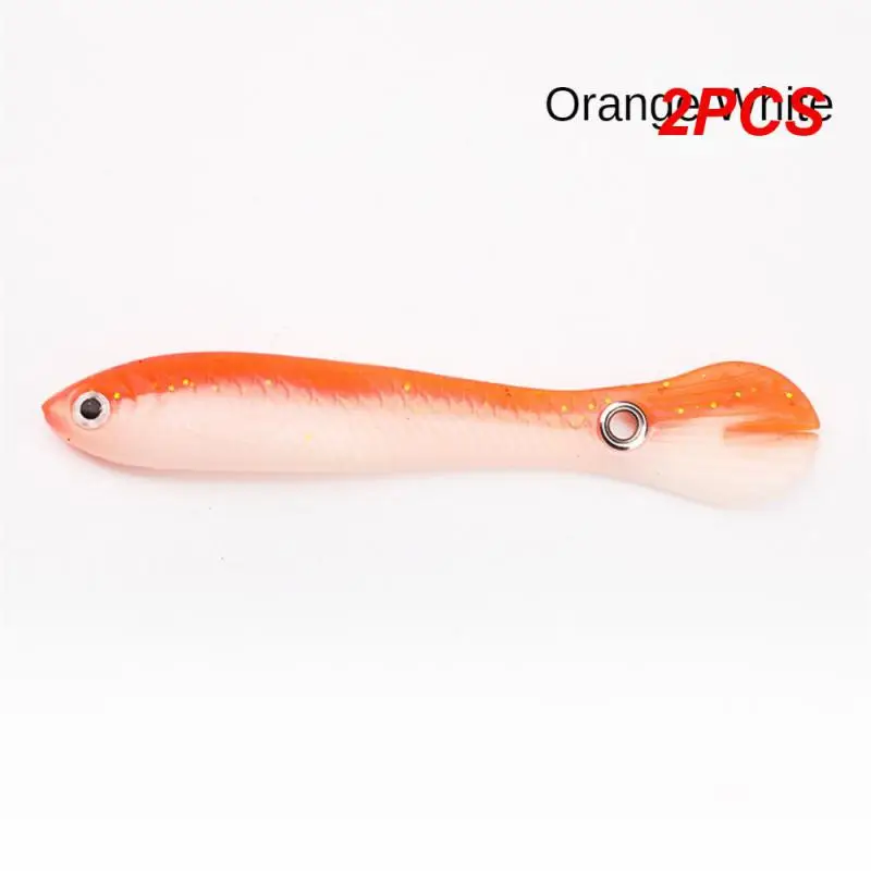 

2PCS Fish Soft Lure Bionic Loach 6cm/10cm Sea Fishing Accessories Silicone Bait Goods Float Tools Bait Boat All For Fish