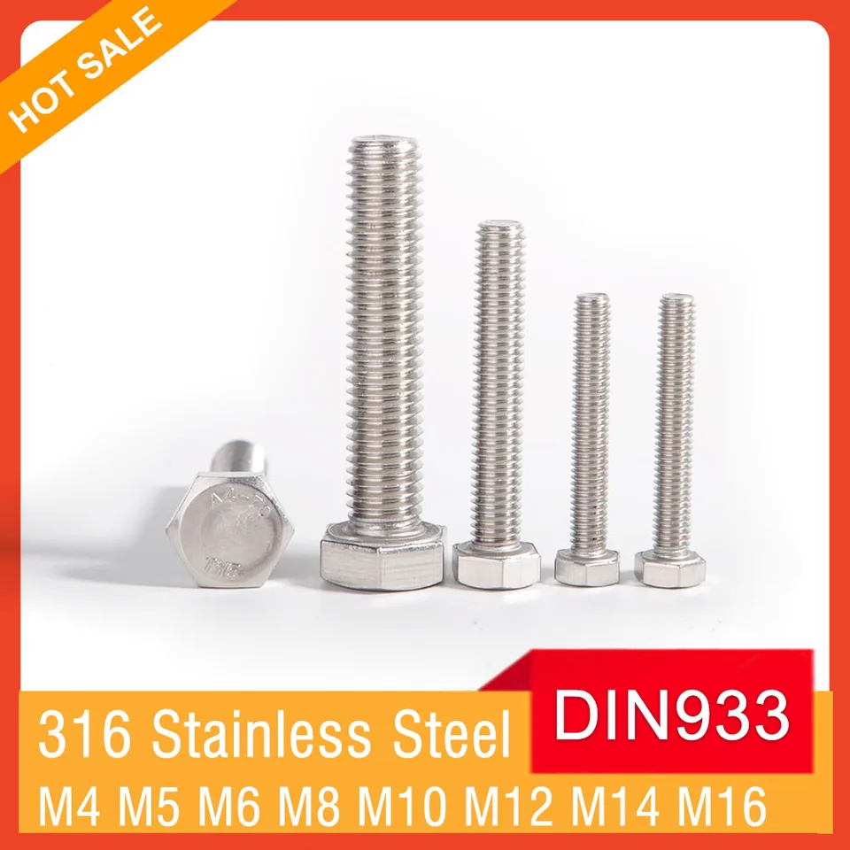 Viti Testa Esagonale M3 Set Viti Bulloni M3 A2 In Acciaio Inox Completamente Filettati Dadi E Rondelle - Testa Esagonale Bulloni E Dadi - Foto 11